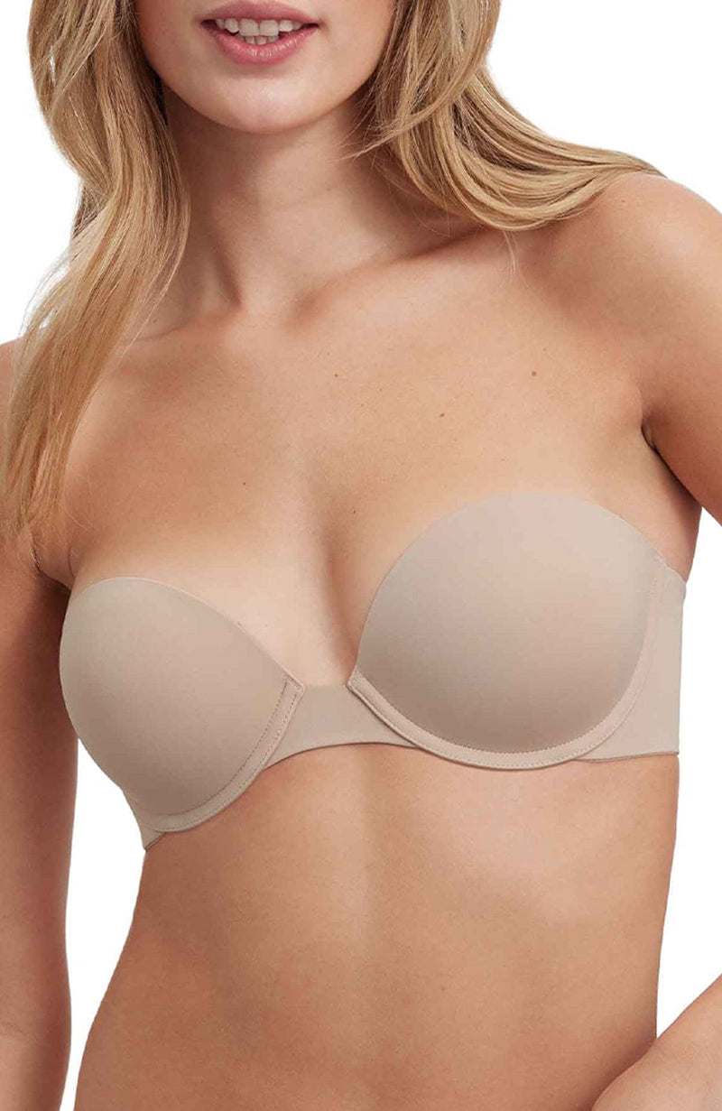 Breathless Strapless Push Up Bra-Bras-Skarlett Blue-SHEER, SHEER, Luxury lingerie brand, Luxury lingerie Hong Kong, Designer lingerie HK, Designer lingerie online, International luxury lingerie, Luxury lingerie gift ideas, buy lingerie online, Designer lingerie global delivery, Luxury lingerie shipping to Australia, Luxury lingerie shipping to Singapore