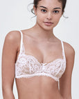 Sheer Lingerie Skarlett Blue Bras White Nylon / 30A Minx Balconette Bra