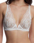 Sheer Lingerie Skarlett Blue Bras Minx V-Wire Plunge Lace Bra