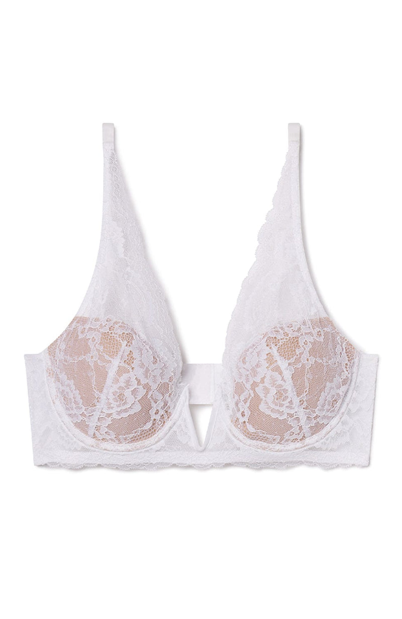 Minx V-Wire Plunge Lace Bra-Bras-Skarlett Blue-SHEER, SHEER, Luxury lingerie brand, Luxury lingerie Hong Kong, Designer lingerie HK, Designer lingerie online, International luxury lingerie, Luxury lingerie gift ideas, buy lingerie online, Designer lingerie global delivery, Luxury lingerie shipping to Australia, Luxury lingerie shipping to Singapore