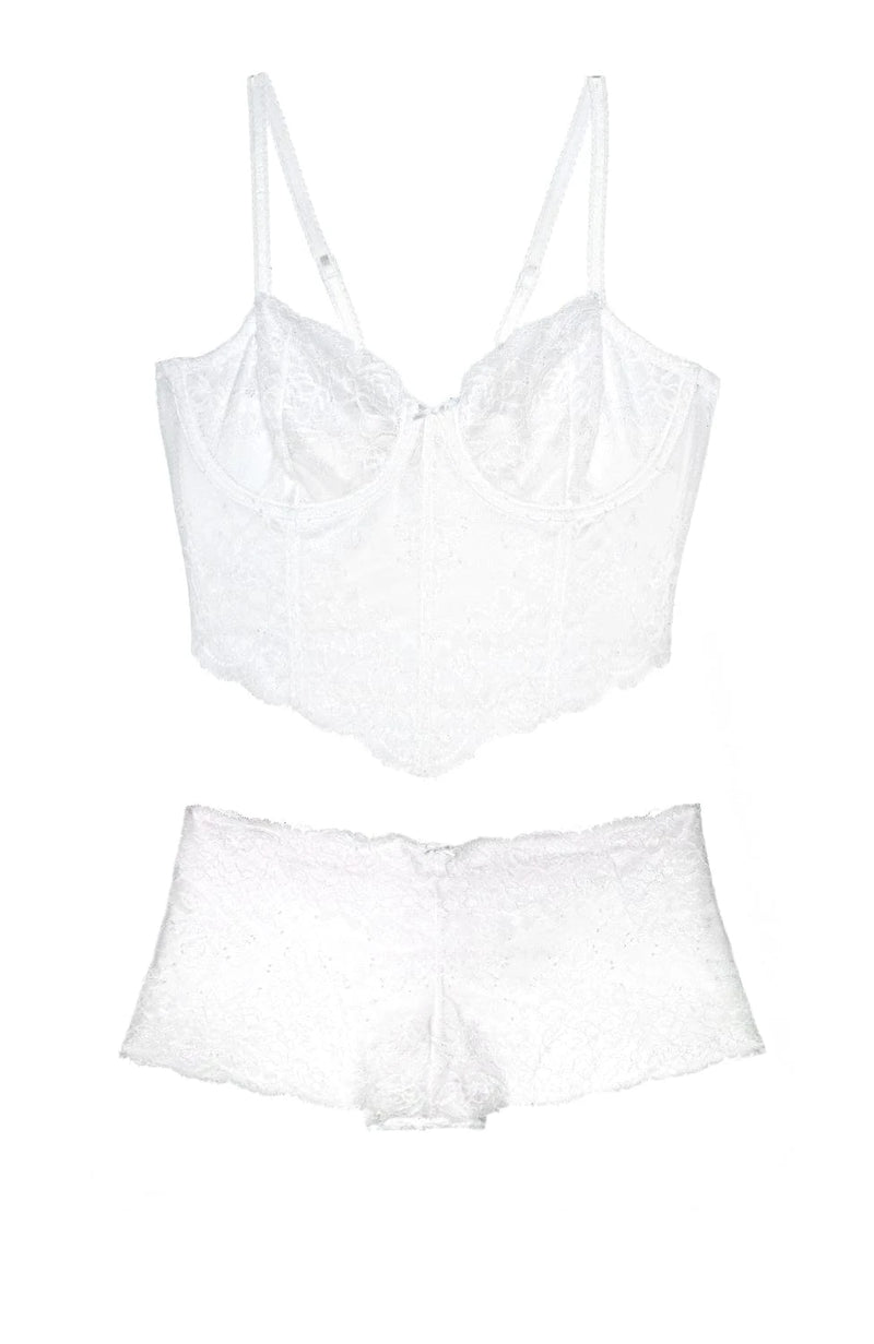 Sheer Lingerie Skarlett Blue Lingerie Sets Captivate Cropped Cami and Shorts Set