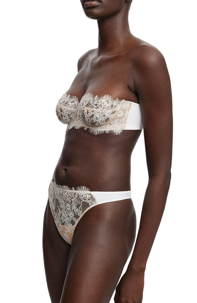Entice Strapless Multi Way Bra and Thong Set-Lingerie Sets-Skarlett Blue-SHEER, SHEER, Luxury lingerie brand, Luxury lingerie Hong Kong, Designer lingerie HK, Designer lingerie online, International luxury lingerie, Luxury lingerie gift ideas, buy lingerie online, Designer lingerie global delivery, Luxury lingerie shipping to Australia, Luxury lingerie shipping to Singapore