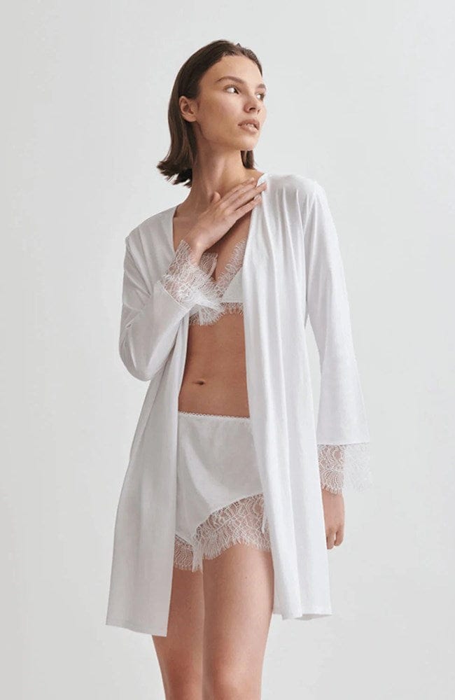 Sheer Lingerie Skin Loungewear White / 2401 / 4 Melissa Robe