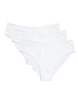 Sheer Lingerie Skin Underwear White / XS Galia Organic Pima Cotton Hipster 3 Pack