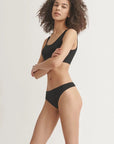 Sheer Lingerie Skin Underwear Genny Organic Pima Cotton Thong 3 Pack