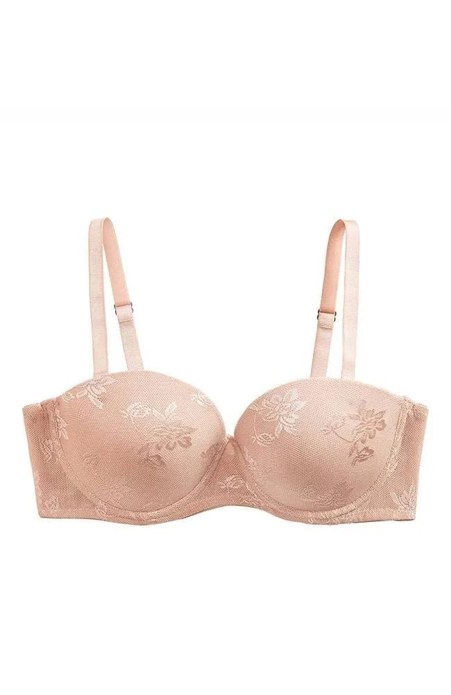 Sheer Lingerie The Little Bra Company Bras Nude / 9001 / 28A Sascha Lace Strapless Push Up Bra