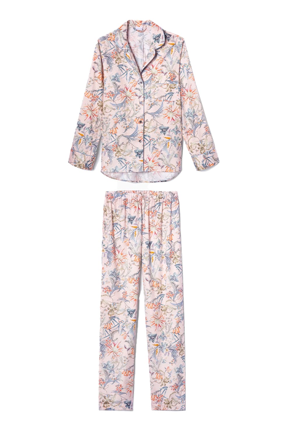 Sheer Lingerie Zimmerli Loungewear Remember Renaissance / XS Cotton Print Long Pyjama Set