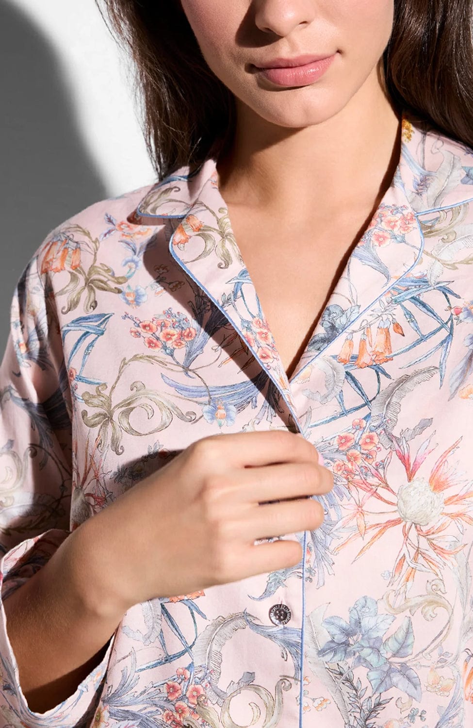 Sheer Lingerie Zimmerli Loungewear Cotton Print Sleepshirt