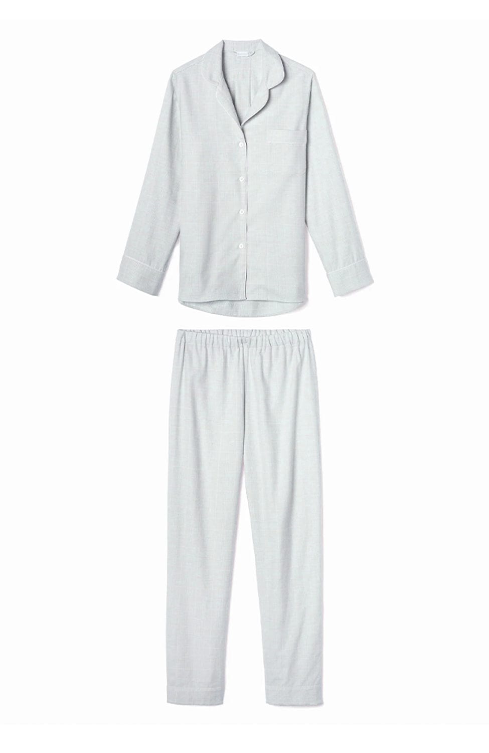 Sheer Lingerie Zimmerli Loungewear Blue Check / XS Cozy Flannel Long Pajama Set