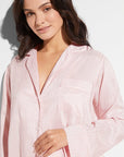 Sheer Lingerie Zimmerli Loungewear Feminine Stripes Pajama Long Set