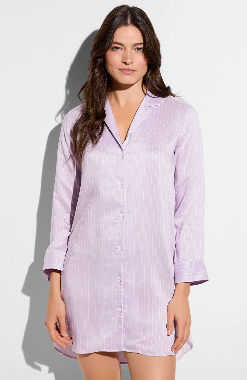 Feminine Stripes Sleepshirt-Loungewear-Zimmerli-SHEER, SHEER, Luxury lingerie brand, Luxury lingerie Hong Kong, Designer lingerie HK, Designer lingerie online, International luxury lingerie, Luxury lingerie gift ideas, buy lingerie online, Designer lingerie global delivery, Luxury lingerie shipping to Australia, Luxury lingerie shipping to Singapore