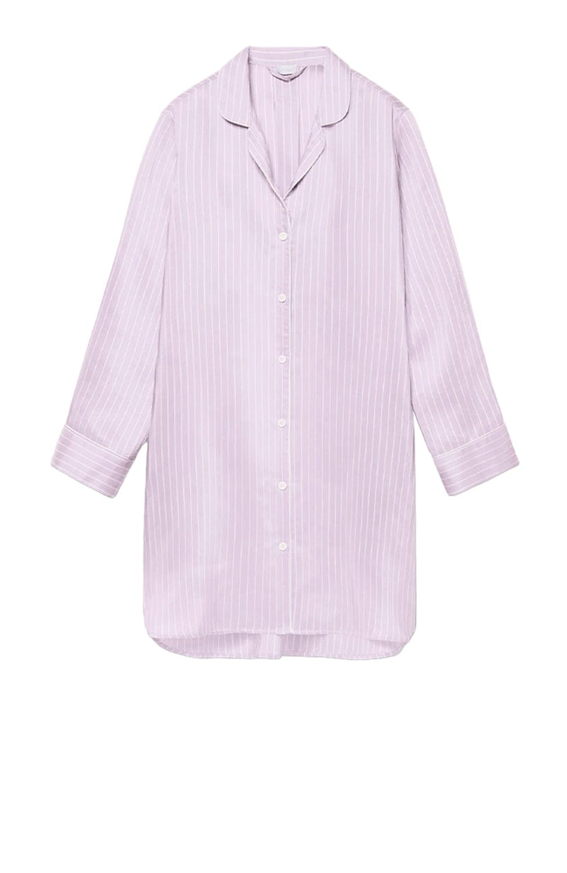 Feminine Stripes Sleepshirt-Loungewear-Zimmerli-SHEER, SHEER, Luxury lingerie brand, Luxury lingerie Hong Kong, Designer lingerie HK, Designer lingerie online, International luxury lingerie, Luxury lingerie gift ideas, buy lingerie online, Designer lingerie global delivery, Luxury lingerie shipping to Australia, Luxury lingerie shipping to Singapore