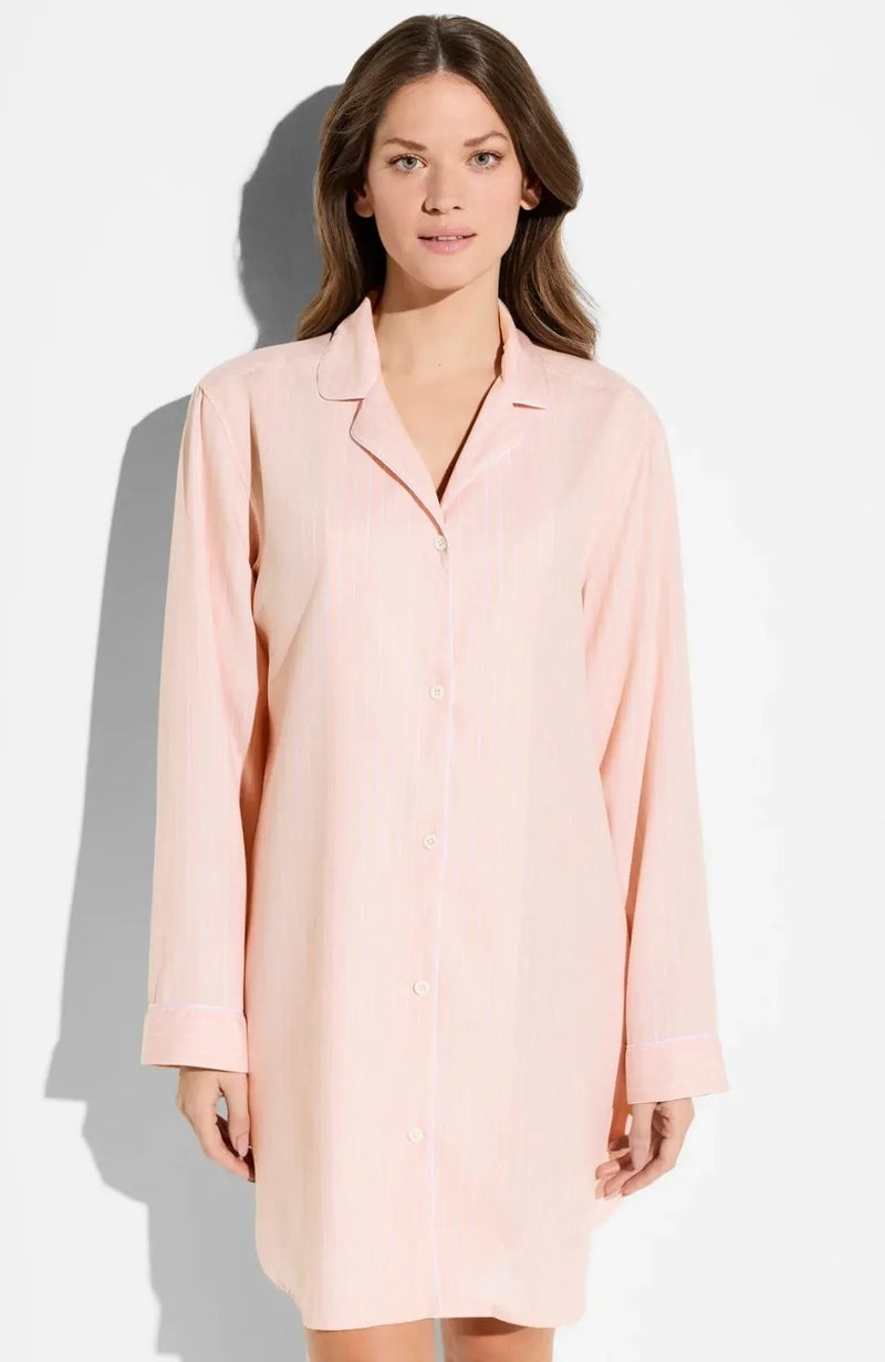 Sheer Lingerie Zimmerli Loungewear Luxury Stripes Sleepshirt