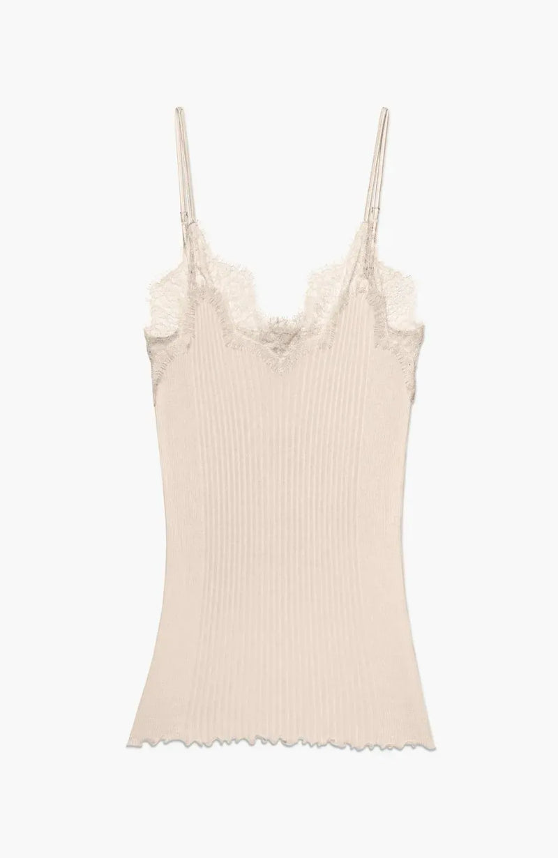 Sheer Lingerie Zimmerli Loungewear Richelieu Cotton Lace Camisole