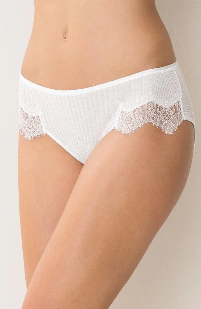 Sheer Lingerie Zimmerli Underwear Richelieu Cotton Lace Brief