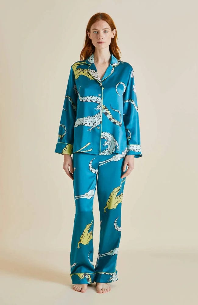 %shop_name_% Olivia von Halle_Lila Regal Silk Pajama Set _ Loungewear_