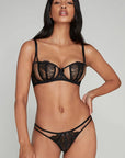%shop_name_% SHEER_Rozlyn Bra and Brief (Black) _ _ 3070.00