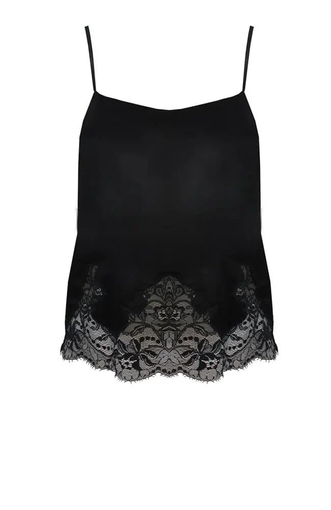 %shop_name_% Fleur of England_Signature Black Lace Silk Camisole _ Loungewear_ 1880.00