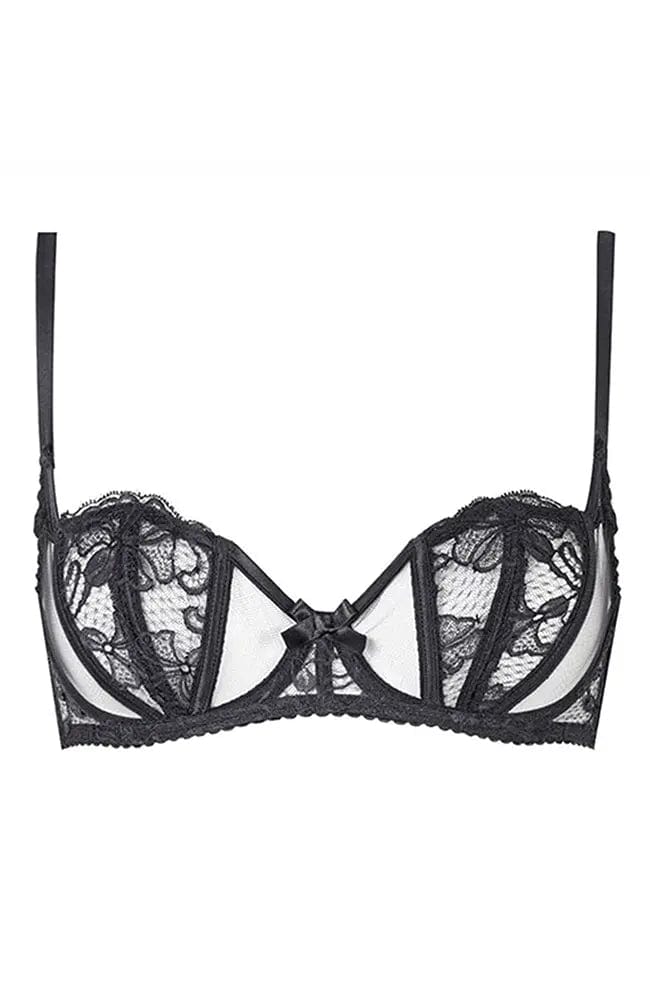 Sheer Lingerie Agent Provocateur Bras Black / 9001 / 32F/DDD/E Rozlyn Bra