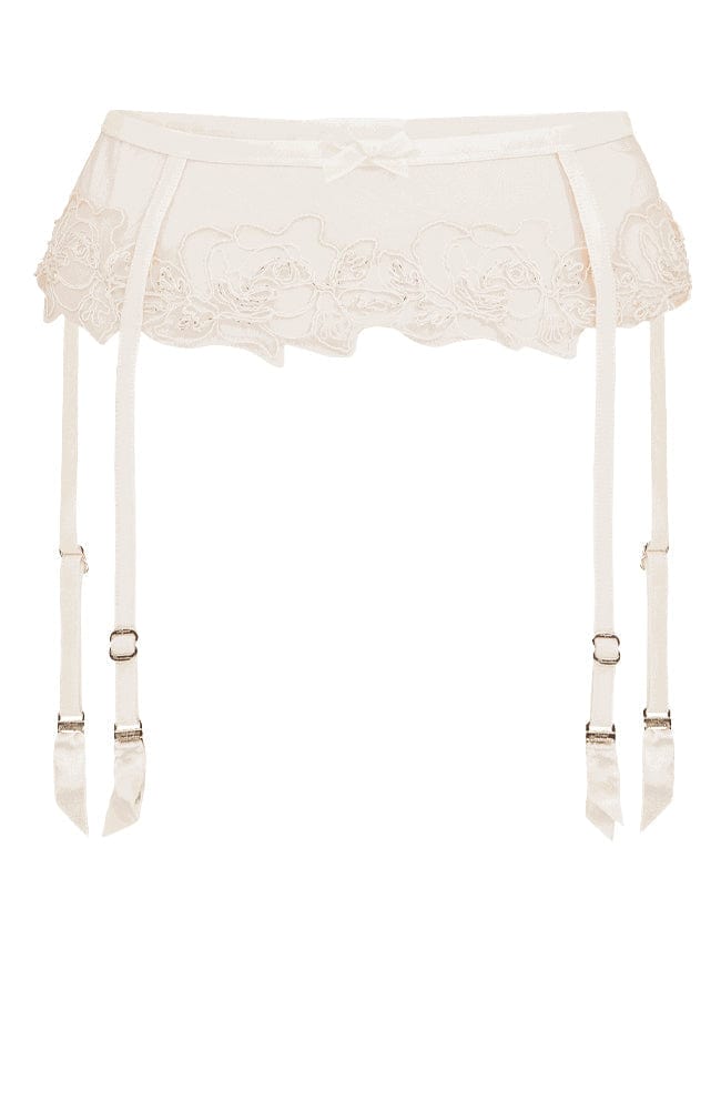 Sheer Lingerie Agent Provocateur Underwear Ivory / 9001 / 1 Lindie Suspender