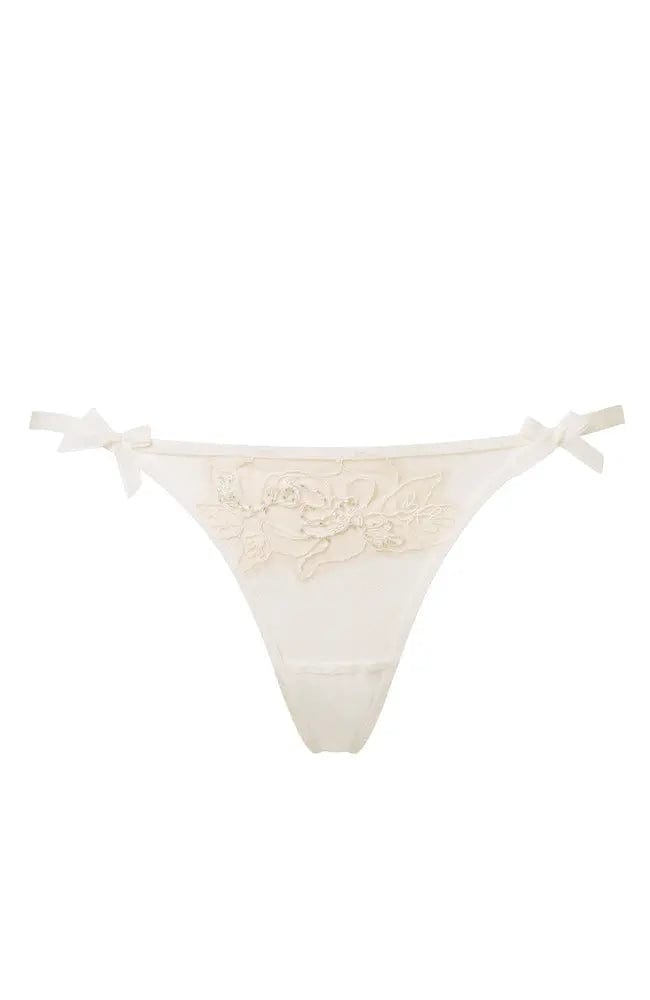 Sheer Lingerie Agent Provocateur Underwear Ivory / 9001 / 1 Lindie Thong