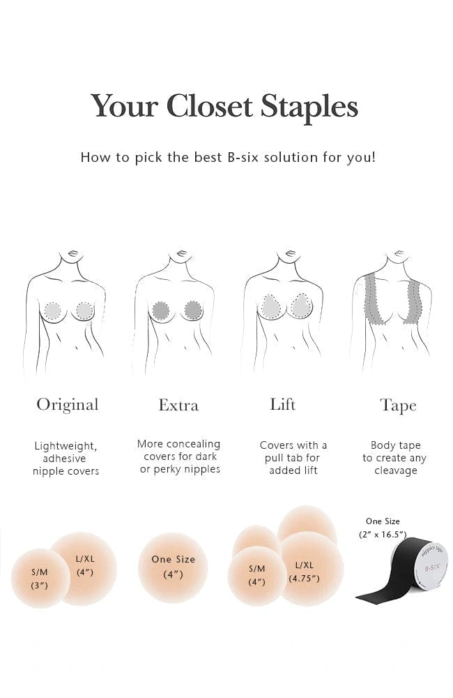 Nippies Skin Non-Adhesive Nipple Cover-Accessories-B-Six-SHEER, SHEER, Luxury lingerie brand, Luxury lingerie Hong Kong, Designer lingerie HK, Designer lingerie online, International luxury lingerie, Luxury lingerie gift ideas, buy lingerie online, Designer lingerie global delivery, Luxury lingerie shipping to Australia, Luxury lingerie shipping to Singapore
