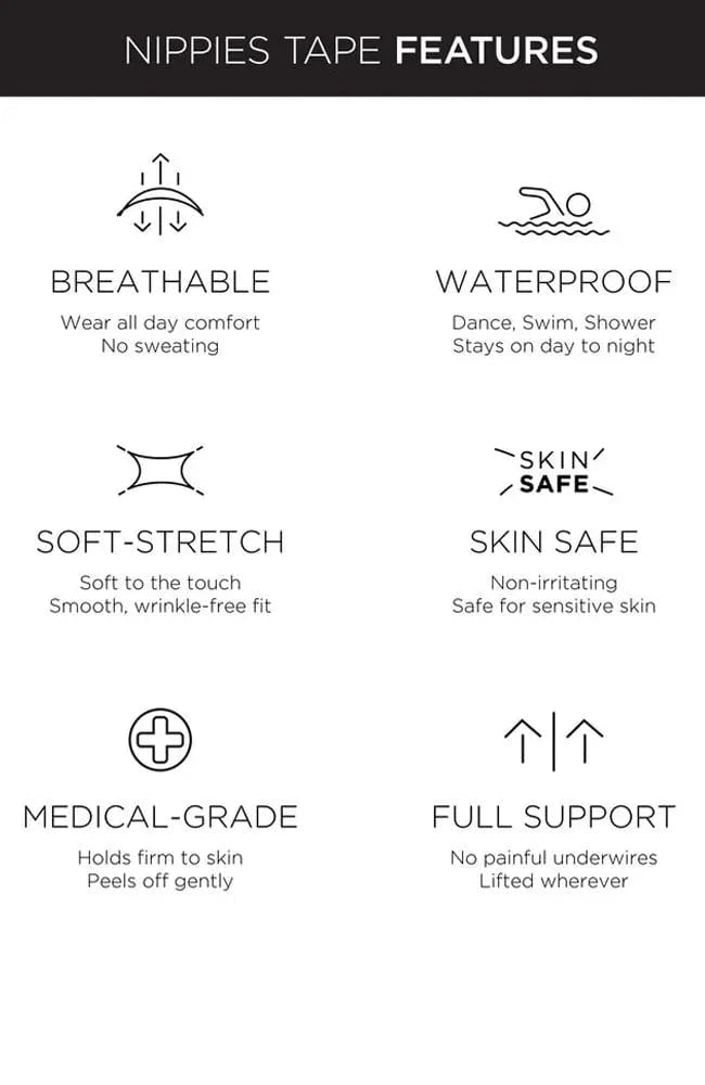 Sheer Lingerie B-Six Accessories Creme / 9001 / O/S Nippies Tape