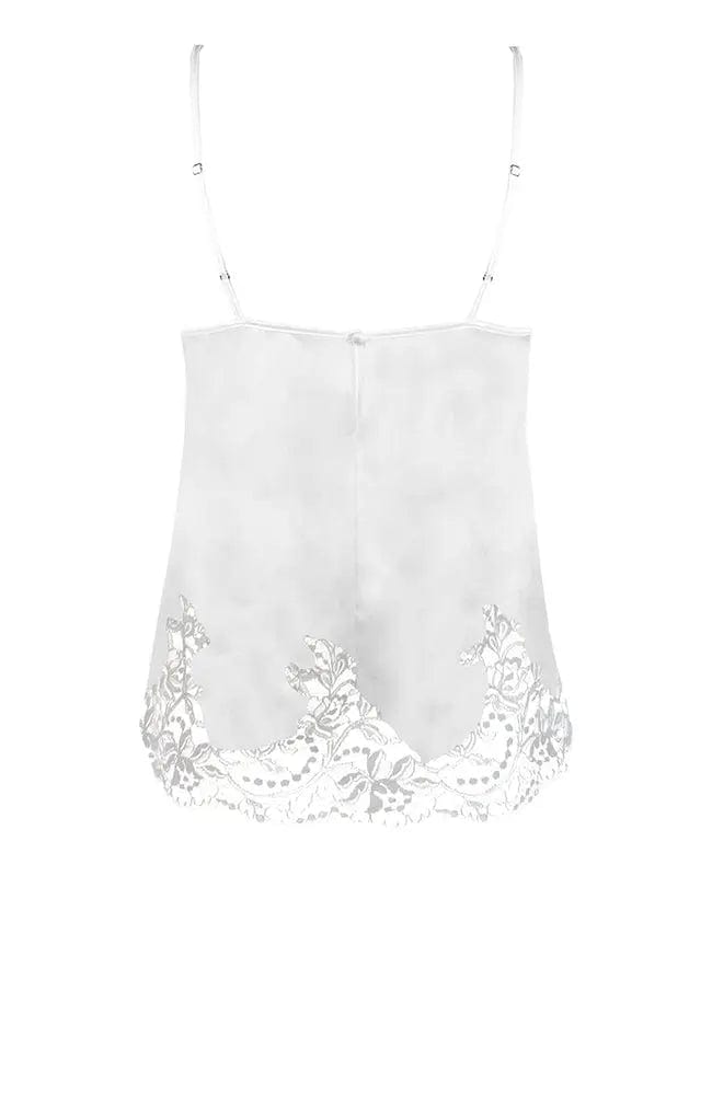 Sheer Lingerie Fleur of England Loungewear Signature Lace Silk Camisole