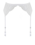 Sheer Lingerie Fleur of England Underwear White / L Signature Lace Suspender