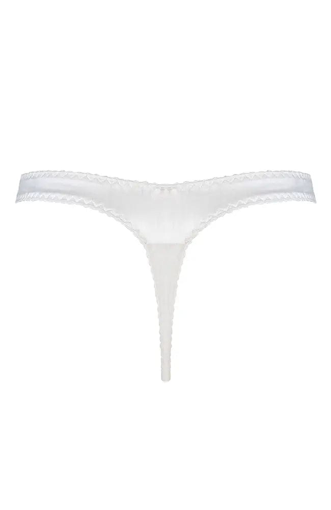 Signature Padded Plunge Bra, Suspender and Thong Set-Lingerie Sets-Fleur Of England-SHEER, SHEER, Luxury lingerie brand, Luxury lingerie Hong Kong, Designer lingerie HK, Designer lingerie online, International luxury lingerie, Luxury lingerie gift ideas, buy lingerie online, Designer lingerie global delivery, Luxury lingerie shipping to Australia, Luxury lingerie shipping to Singapore