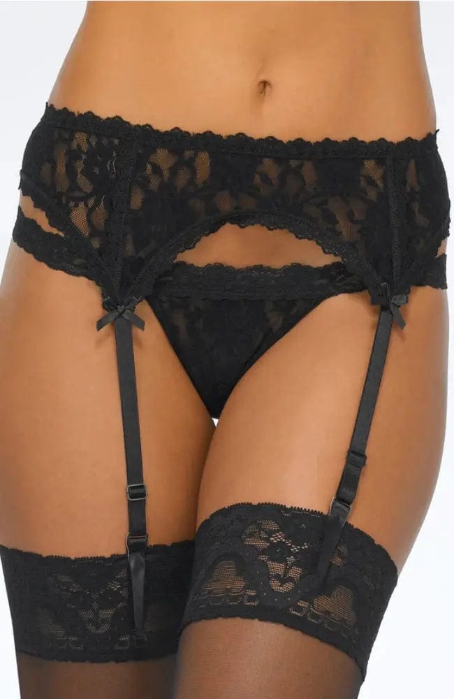 Sheer Lingerie Hanky Panky Underwear Lace Garter Belt