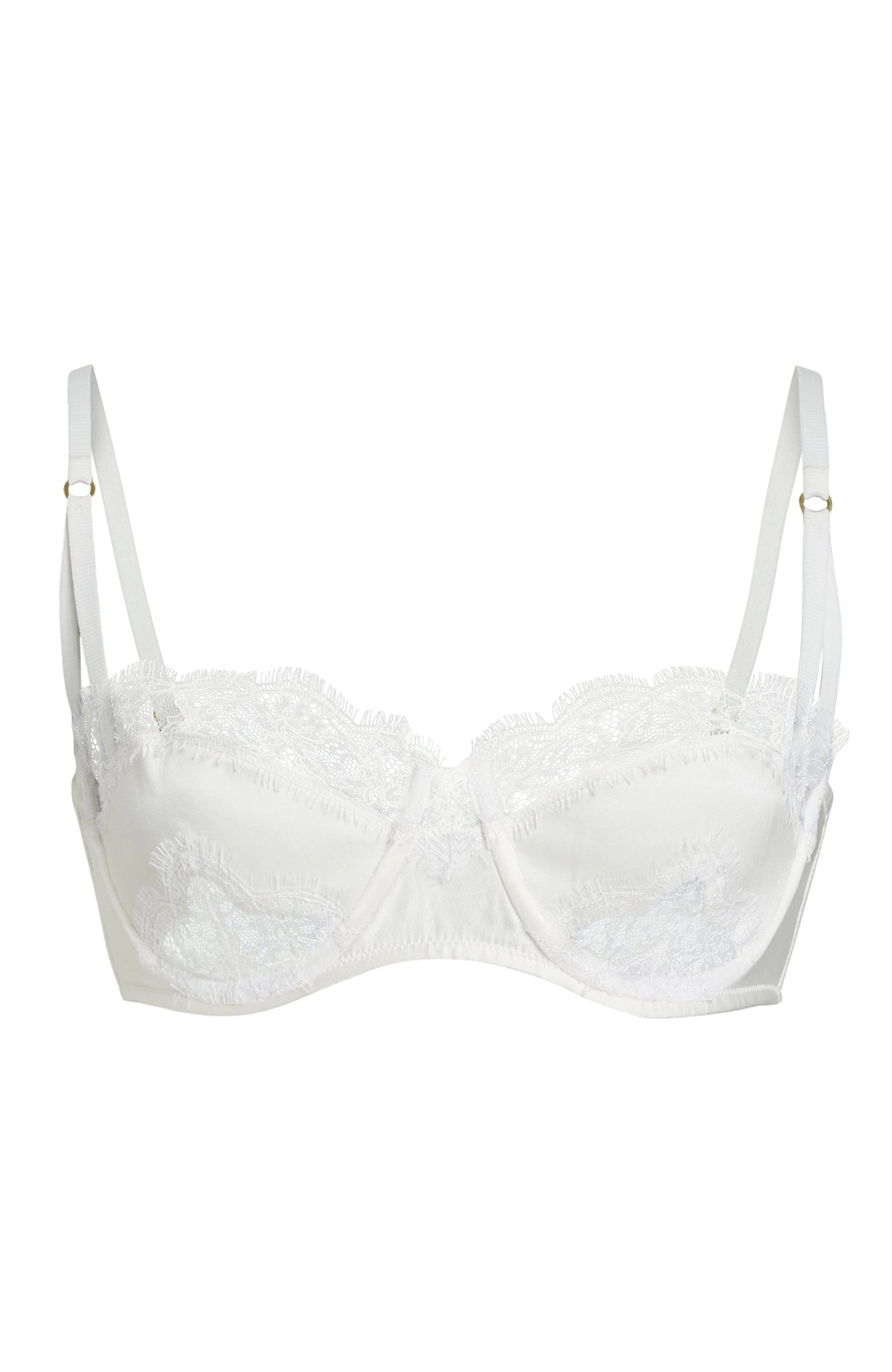 Sheer Lingerie Kiki de Montparnasse Bras Ivory / 9001 / 32A Lace Inset Balconette Bra