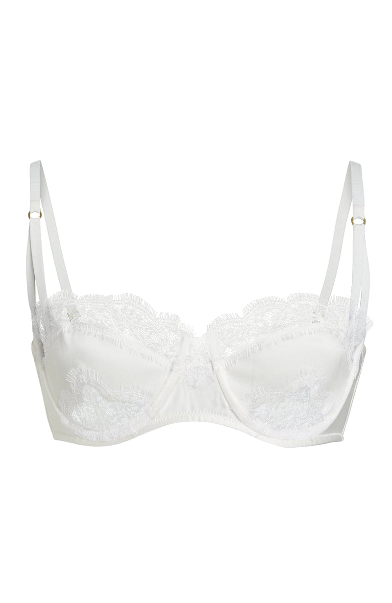 Lace Inset Balconette Bra-Bras-Kiki de Montparnasse-SHEER, SHEER, Luxury lingerie brand, Luxury lingerie Hong Kong, Designer lingerie HK, Designer lingerie online, International luxury lingerie, Luxury lingerie gift ideas, buy lingerie online, Designer lingerie global delivery, Luxury lingerie shipping to Australia, Luxury lingerie shipping to Singapore