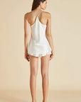 Sheer Lingerie Olivia von Halle Loungewear Bella Ivory Silk Camisole & Shorts