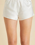 Sheer Lingerie Olivia von Halle Loungewear Bella Ivory Silk Camisole & Shorts