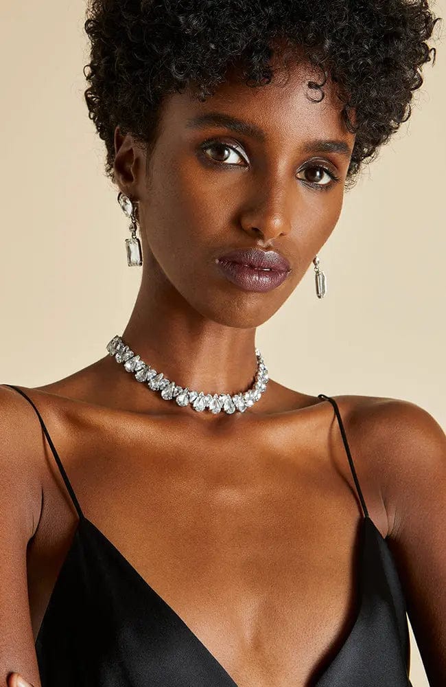 Sheer Lingerie Olivia von Halle Loungewear Issa Jet Black Silk Slip Dress