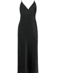 Sheer Lingerie Olivia von Halle Loungewear Jet Black / 1001 / XS Issa Jet Black Silk Slip Dress