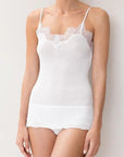 Sheer Lingerie Zimmerli Loungewear Richelieu Cotton Lace Camisole