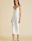 %shop_name_% Olivia von Halle_Issa Ivory Silk Slip Dress _ Loungewear_