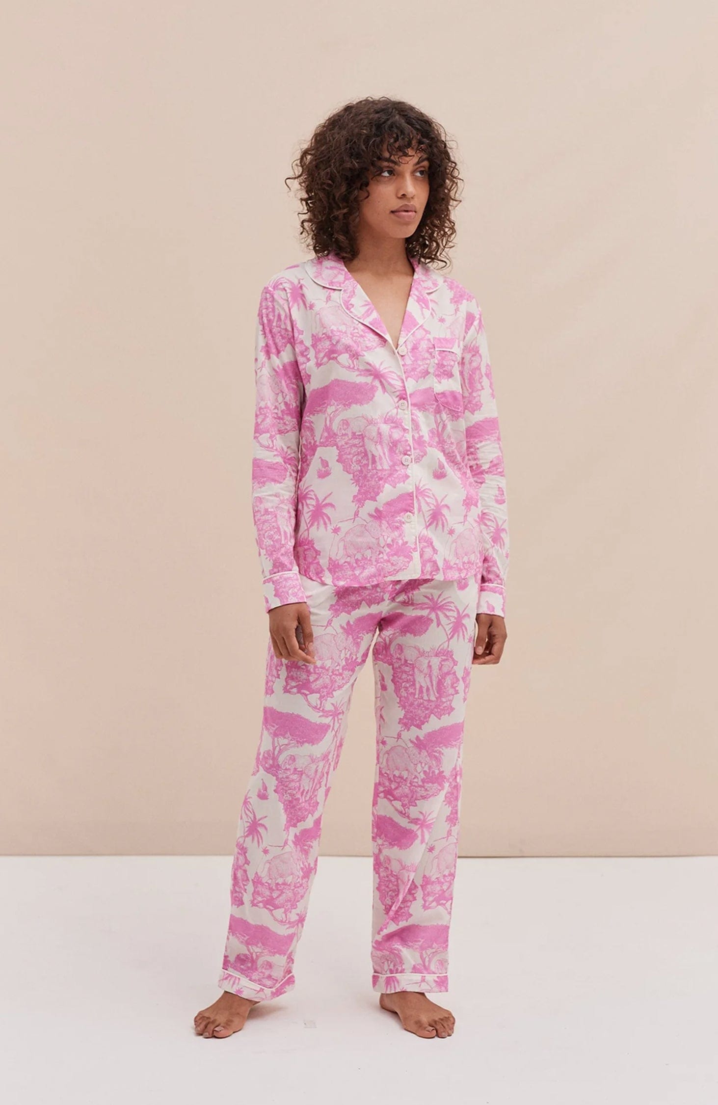 Loxodonta Organic Cotton Long Pajama Set
