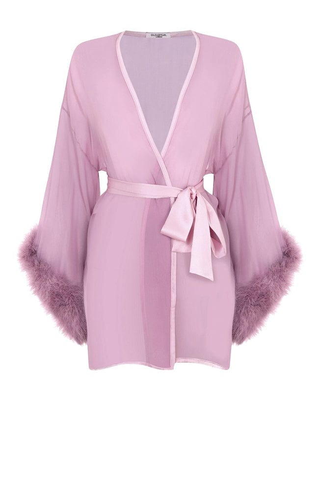 %shop_name_% Gilda &amp; Pearl_Diana Silk and Marabou Feather Robe _ Loungewear_ 