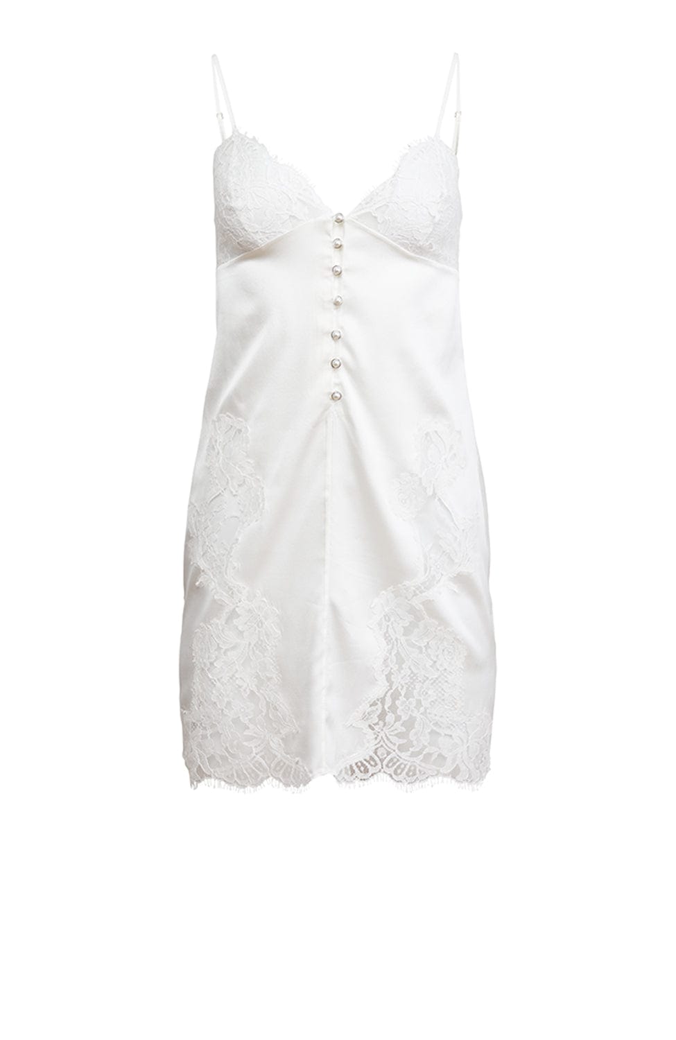 Lace Applique Mini Silk Slip