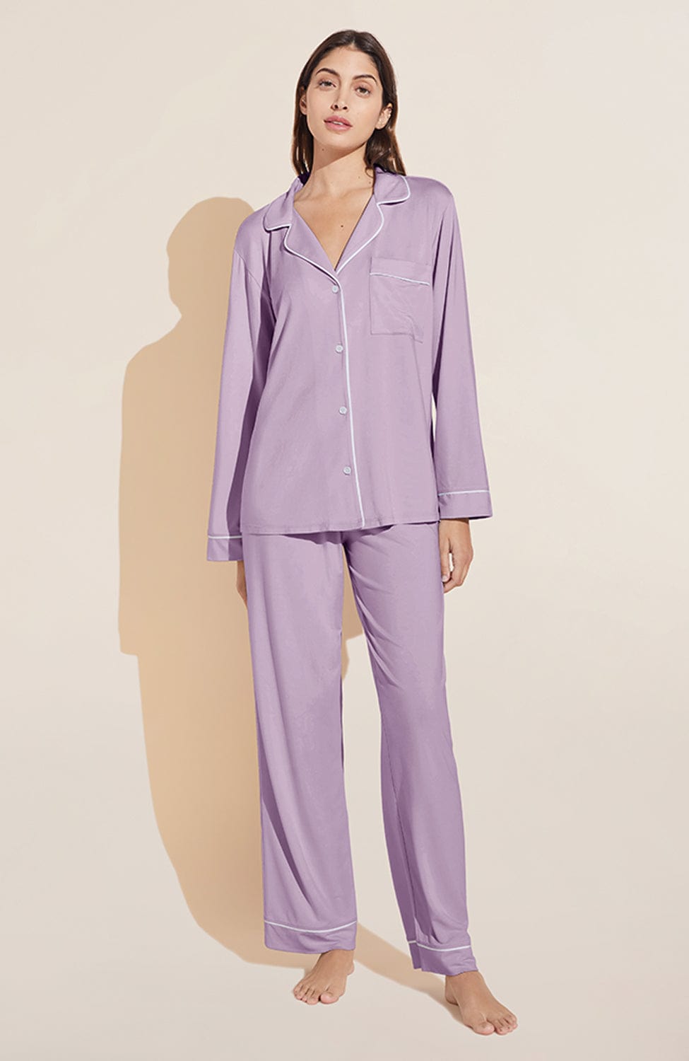 %shop_name_% Eberjey_Gisele Modal Long Pajama Set _ Loungewear_