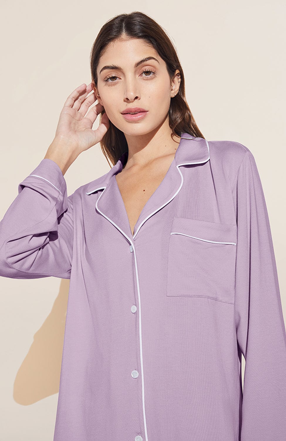 %shop_name_% Eberjey_Gisele Modal Long Pajama Set _ Loungewear_