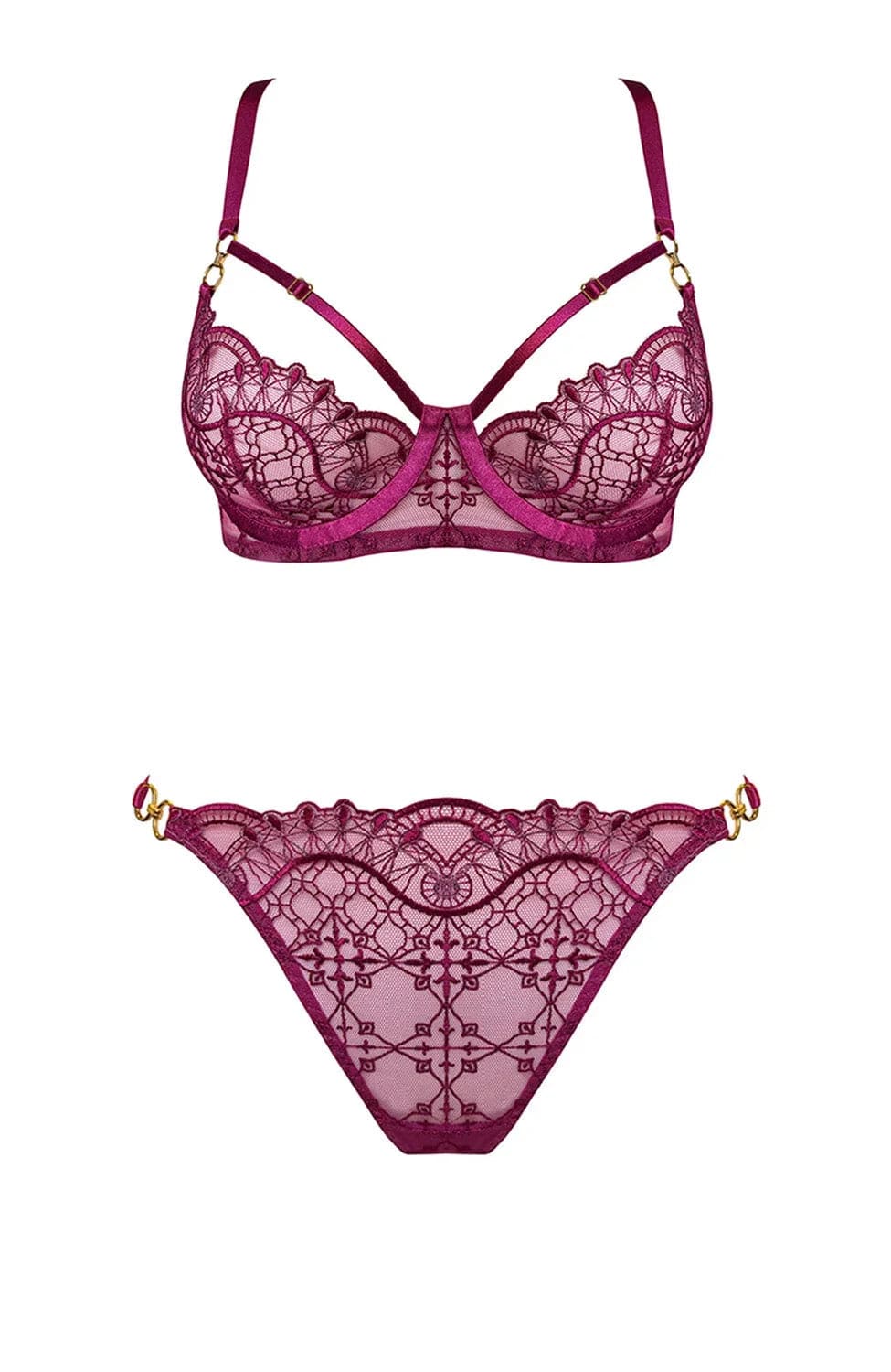 %shop_name_% Bordelle_Mari Balconette Wire Bra and Thong Set _ Lingerie Sets_