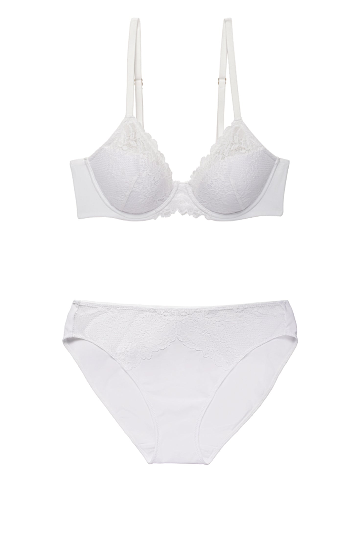 Heavenly Lace Contour Bra and Bikini Set