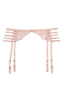 %shop_name_% Fleur du Mal_Rose Logo Embroidery Garter Belt _ Suspenders_