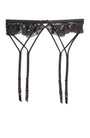 %shop_name_% Fleur du Mal_Sequin Violet Embroidery Garter _ Underwear_ 980.00
