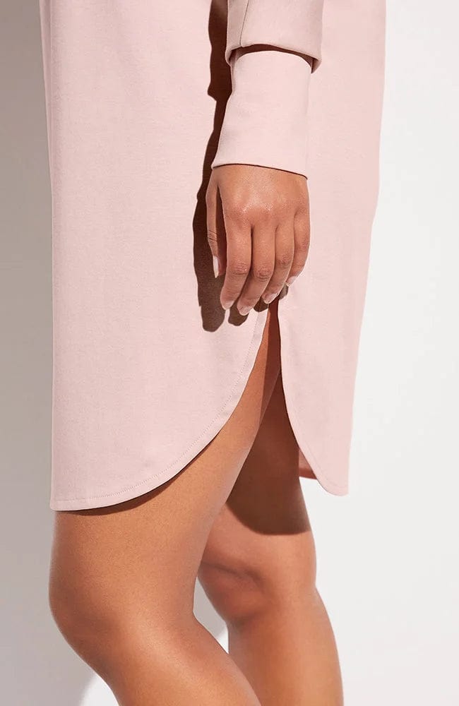 %shop_name_% Zimmerli_Supreme Green Cotton Long Sleeve Dress _ Loungewear_ 
