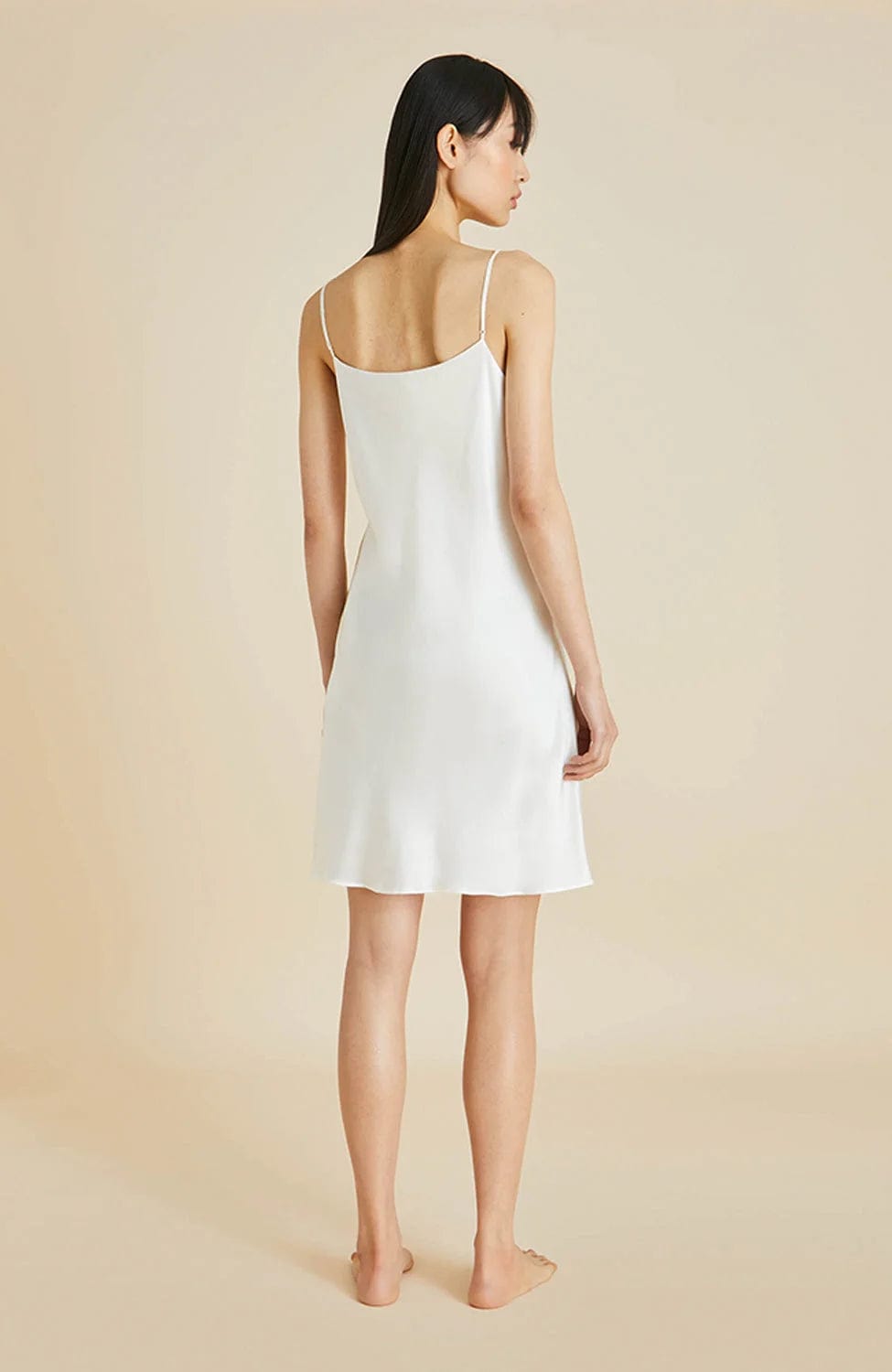 %shop_name_% Olivia von Halle_Venus Ivory Silk Short Slip Dress _ Loungewear_